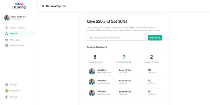 Referral System_Parent 1